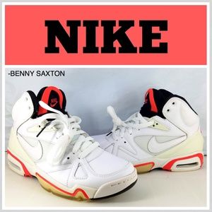 Brand New Nike Air Hoop Structure LE White/Hot Red